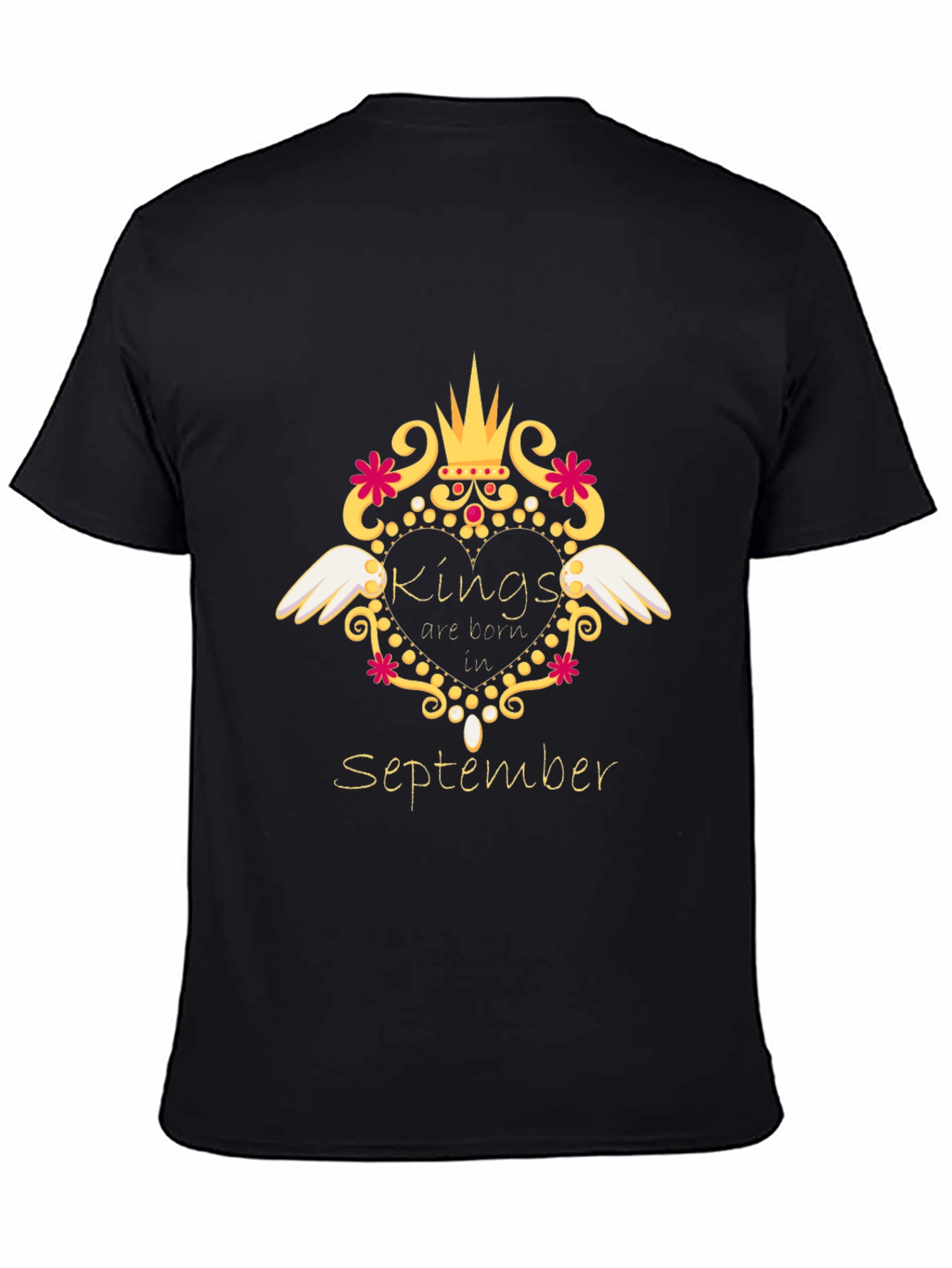 Camiseta Negra Kings are Born in September