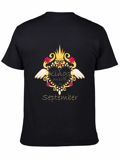 Camiseta Negra Kings are Born in September