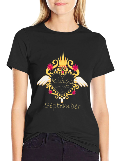 Camiseta Negra Kings are Born in September