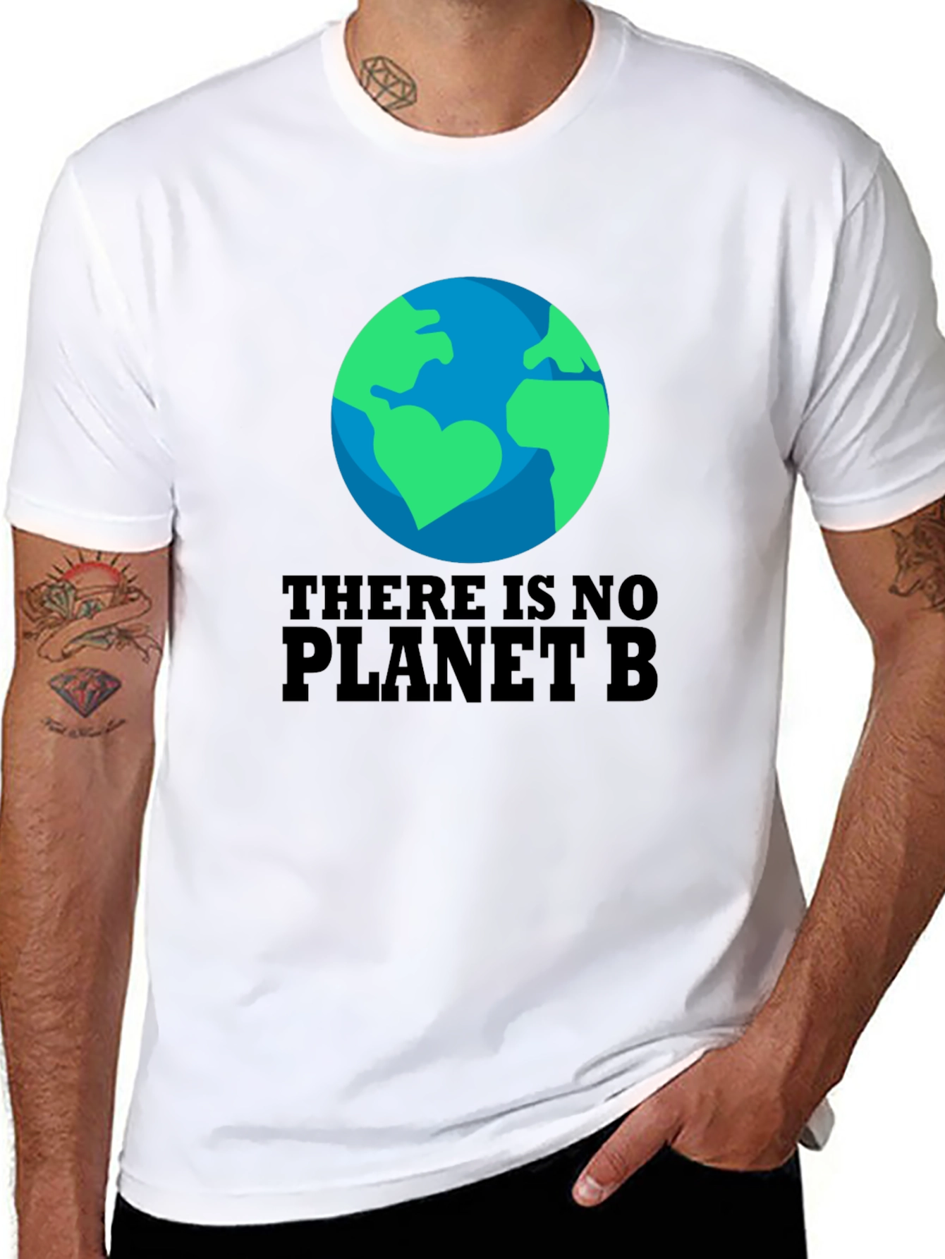 Camiseta Negra: No hay Planeta B