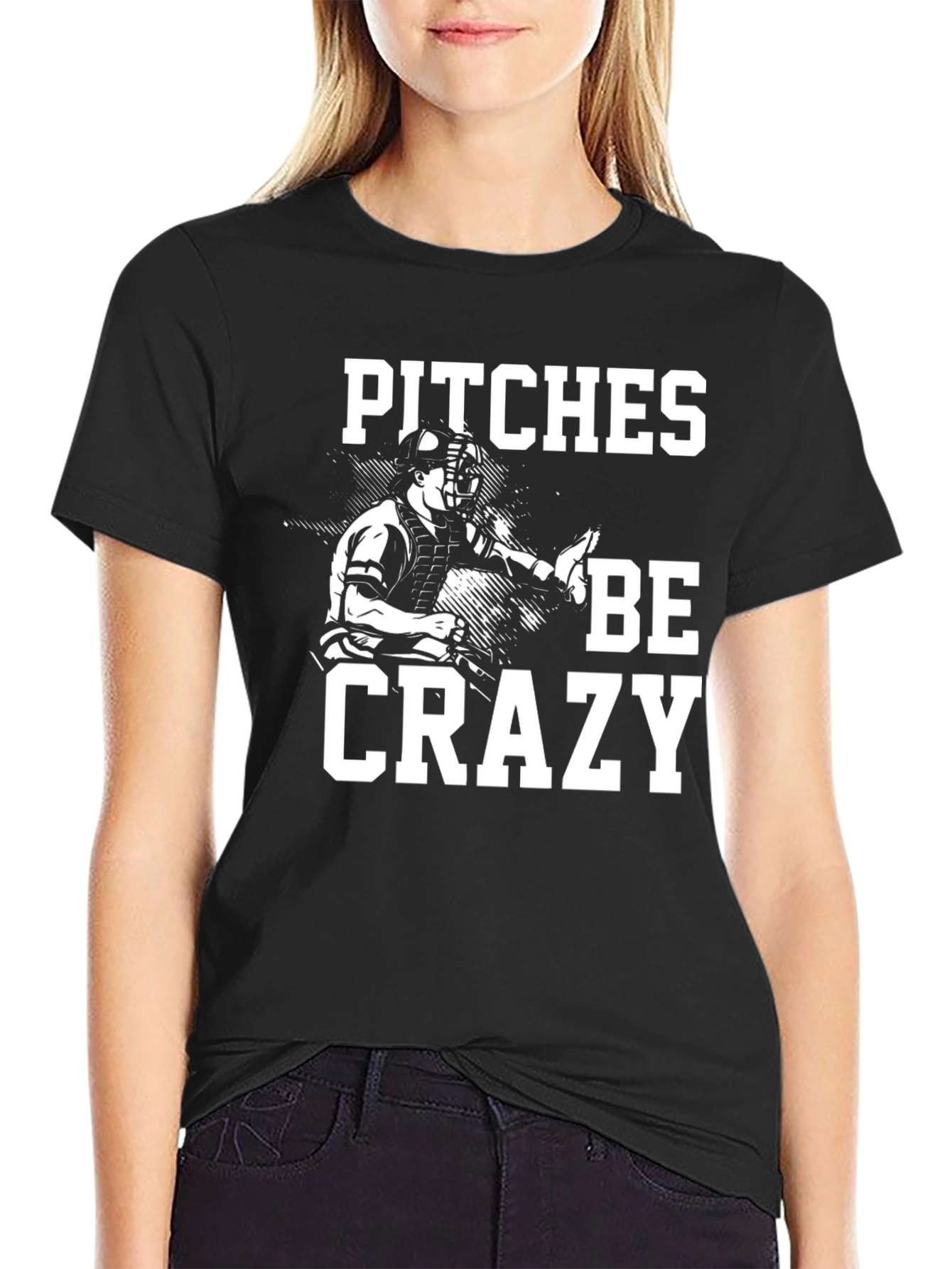 Camiseta Negra Pitches Be Crazy