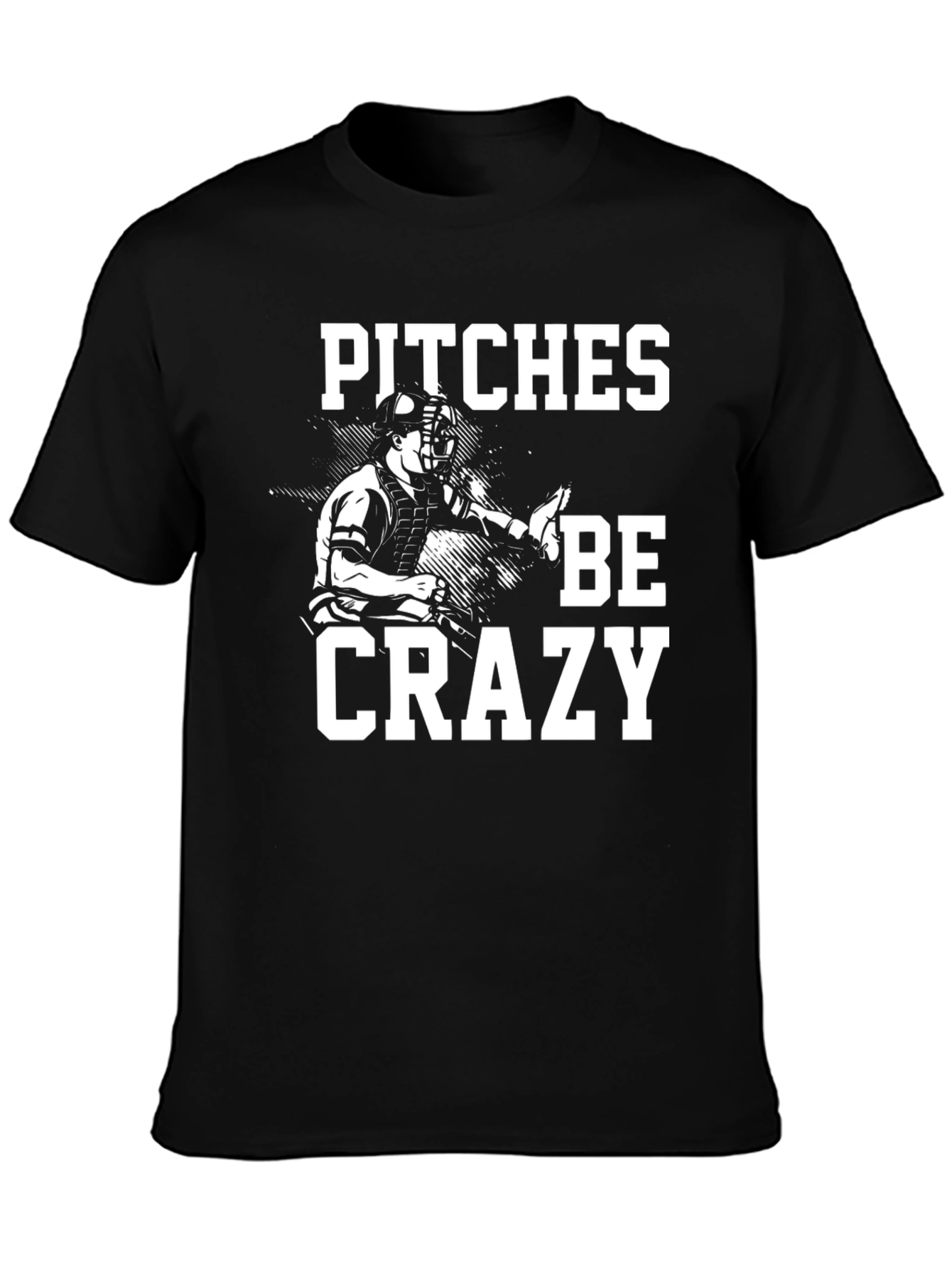 Camiseta Negra Pitches Be Crazy