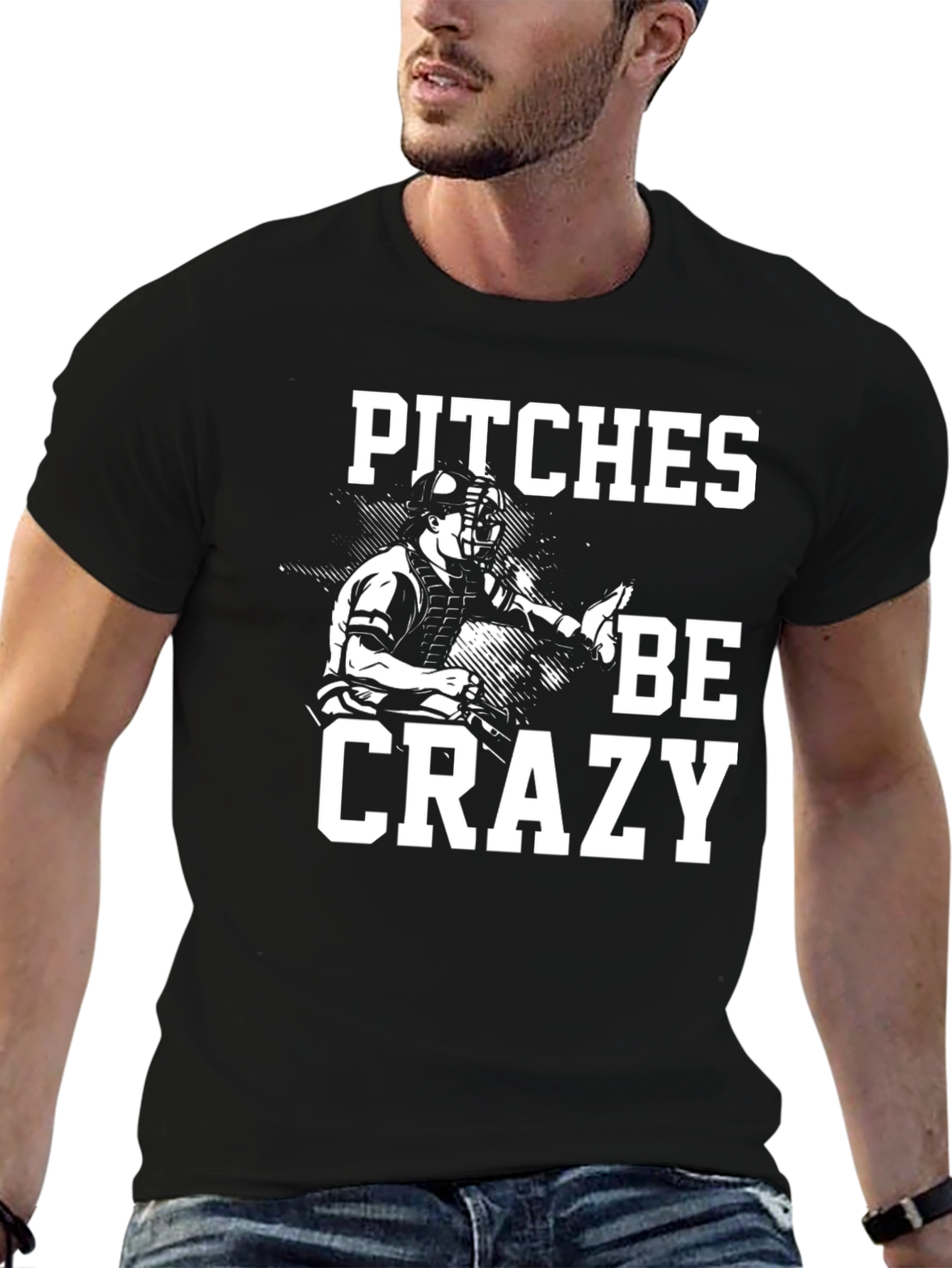 Camiseta Negra Pitches Be Crazy