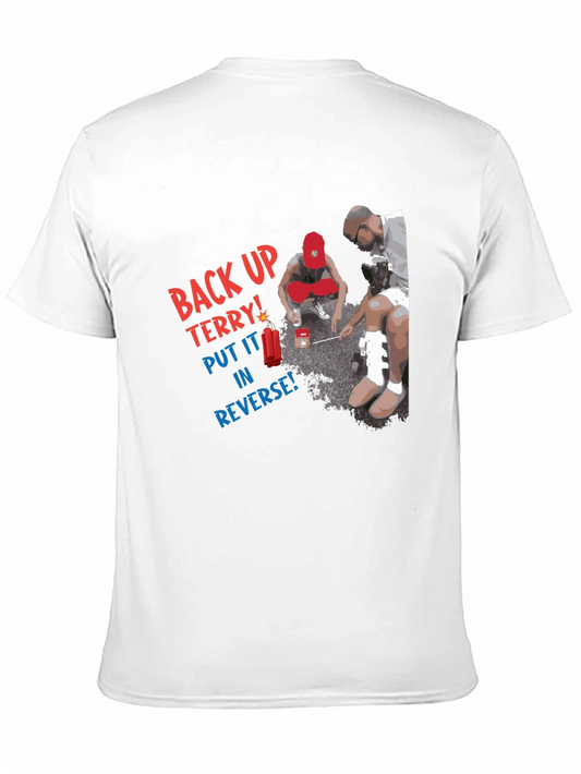Camiseta Negra: Back Up Terry!