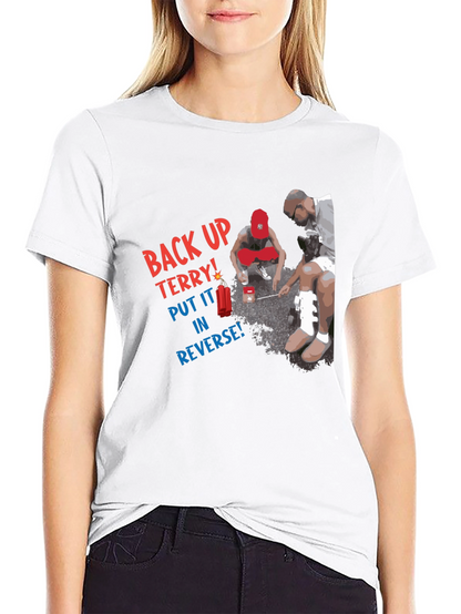 Camiseta Negra: Back Up Terry!
