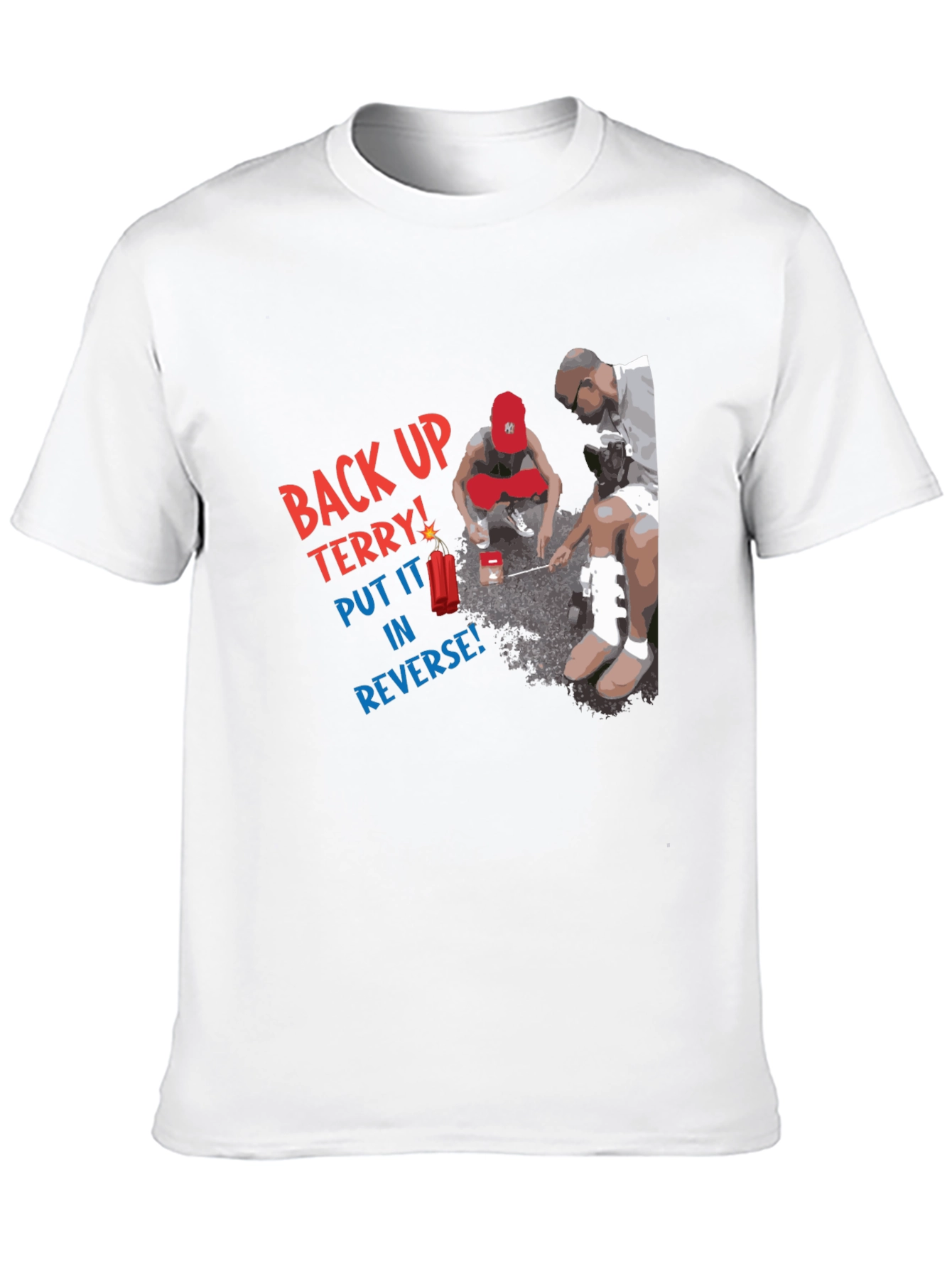 Camiseta Negra: Back Up Terry!