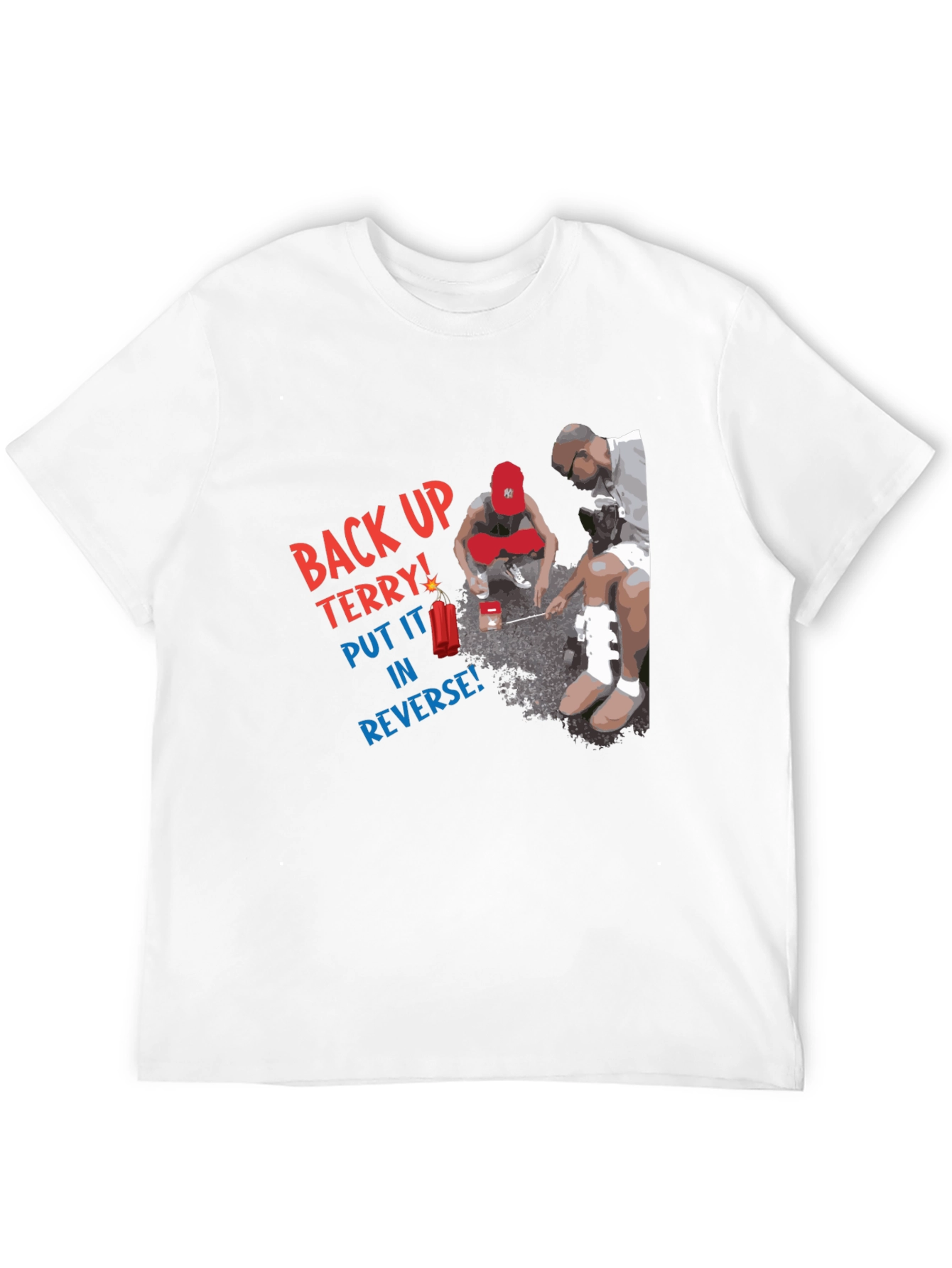 Camiseta Negra: Back Up Terry!