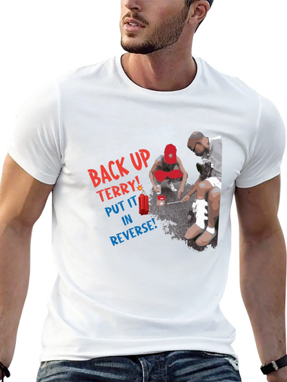 Camiseta Negra: Back Up Terry!