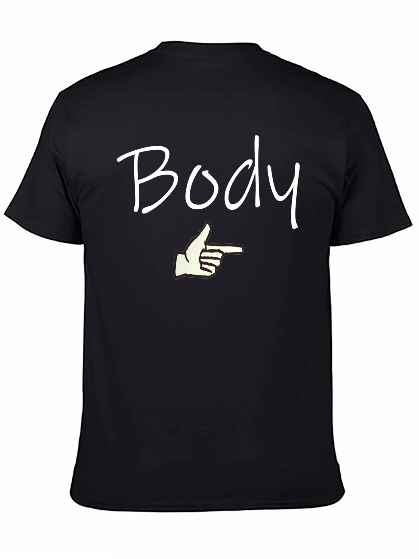 Camiseta Hombre Negra - Body