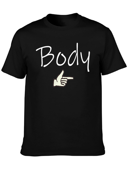 Camiseta Hombre Negra - Body