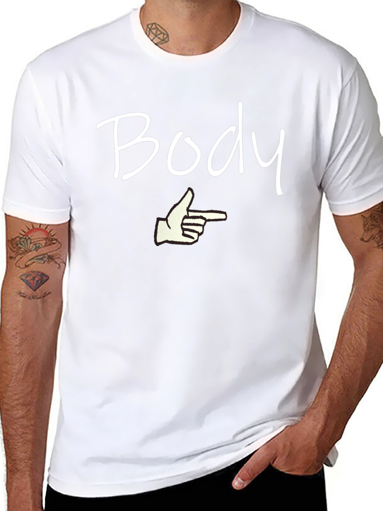 Camiseta Hombre Negra - Body