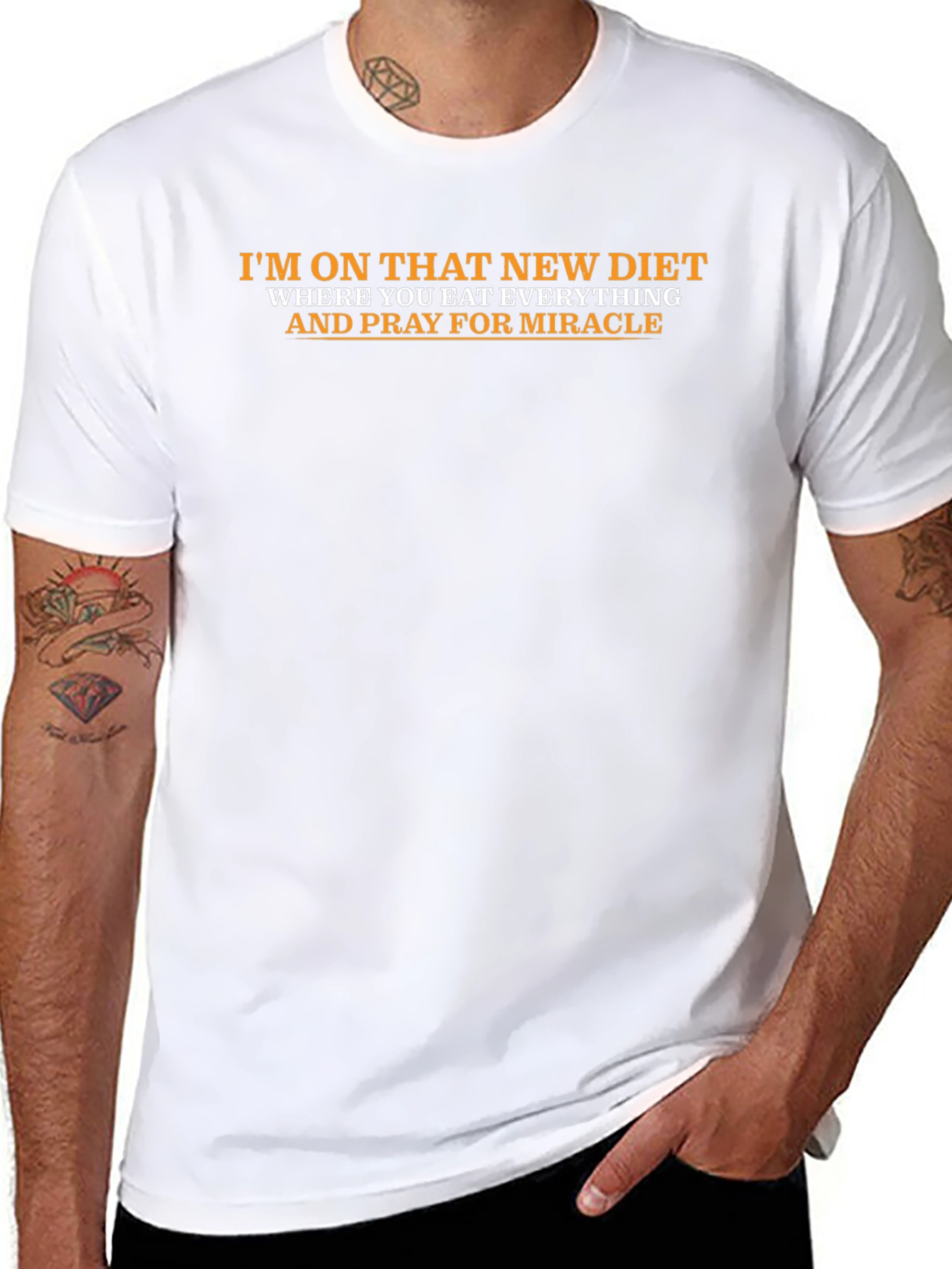 Camiseta Divertida: Dieta y Milagros