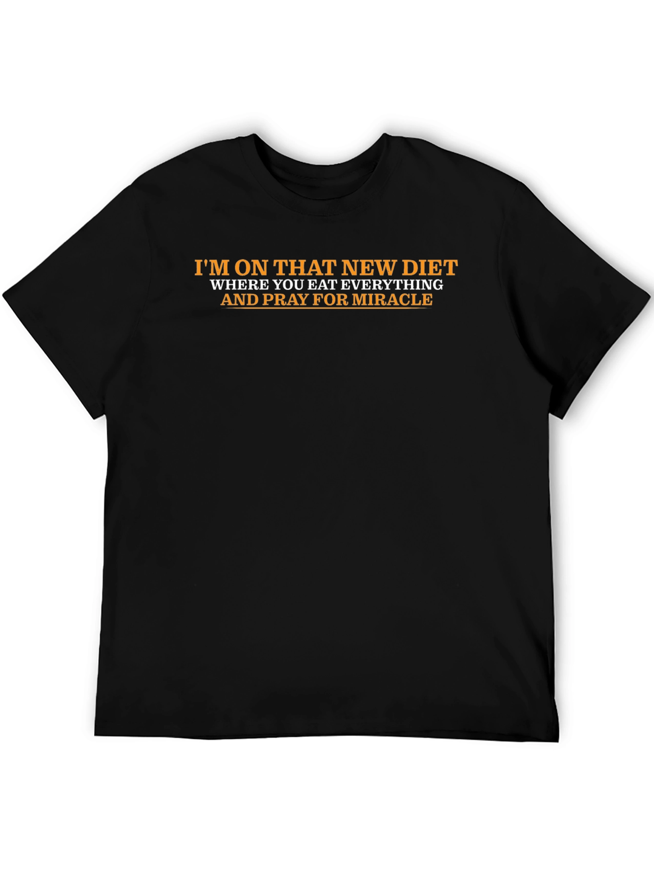 Camiseta Divertida: Dieta y Milagros