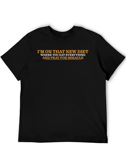 Camiseta Divertida: Dieta y Milagros