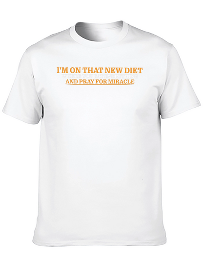 Camiseta Divertida: Dieta y Milagros