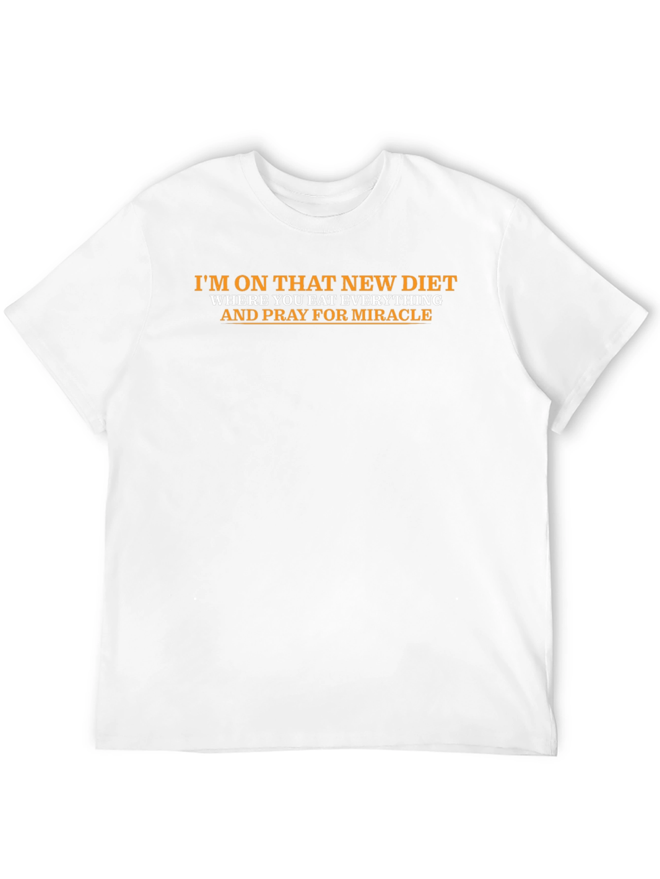 Camiseta Divertida: Dieta y Milagros
