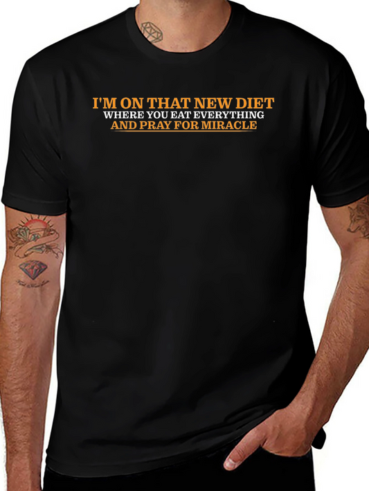Camiseta Divertida: Dieta y Milagros