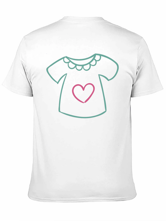 Camiseta Negra con Diseño de Ropa Infantil y Corazón