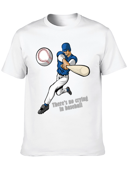 Camiseta Negra con Diseño de Béisbol