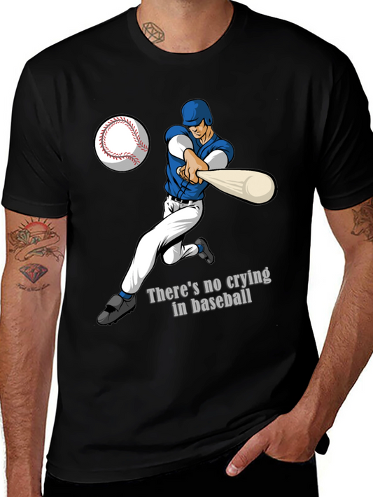 Camiseta Negra con Diseño de Béisbol