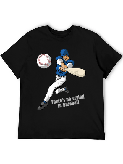 Camiseta Negra con Diseño de Béisbol