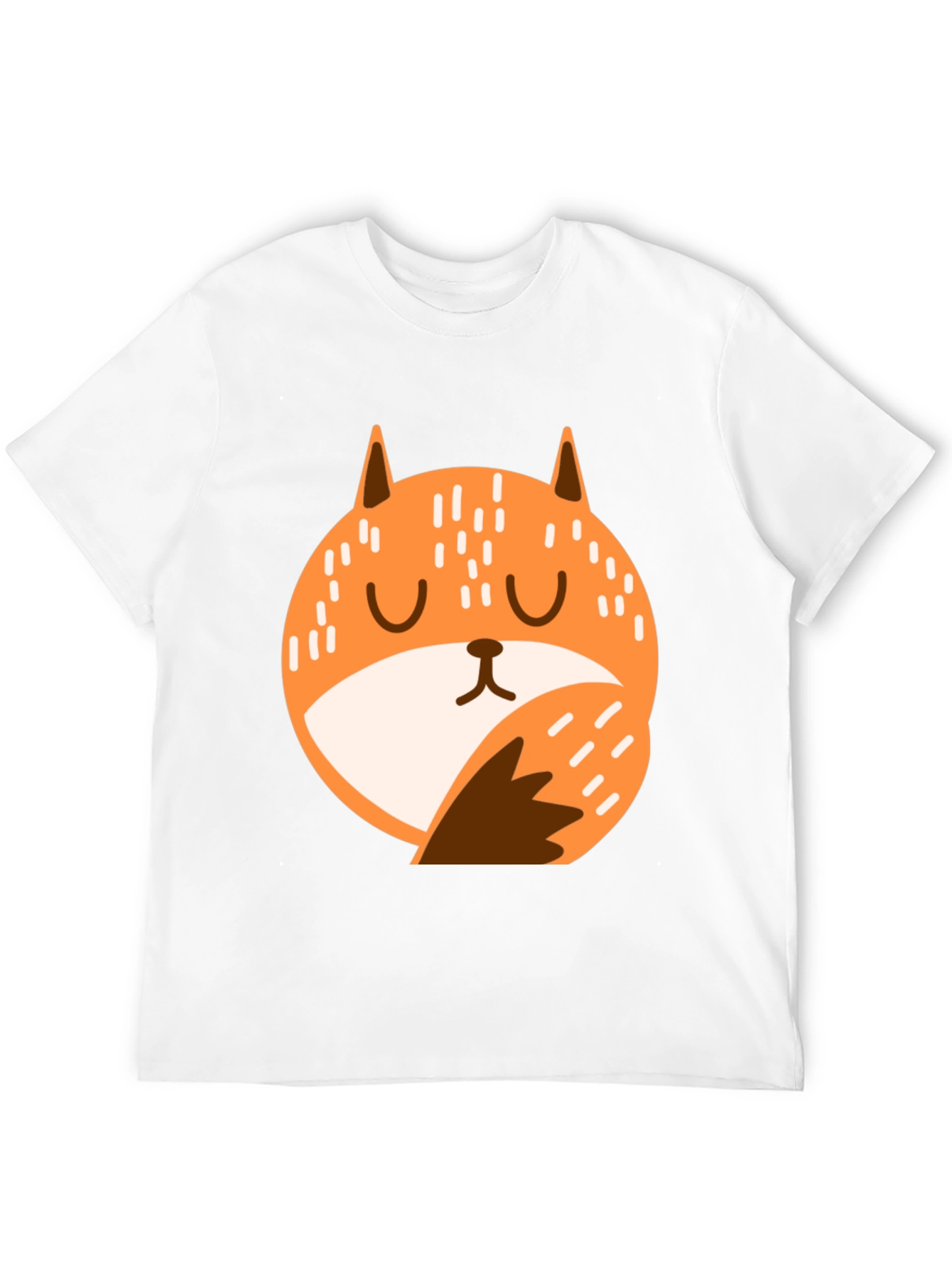 Camiseta Negra con Diseño de Zorro Adorable