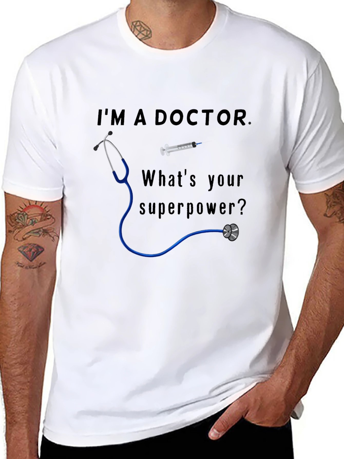 Camiseta Doctor Superpoder Estetoscopio