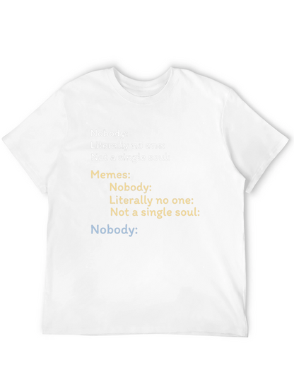 Camiseta Negra Estampada - Meme Divertido
