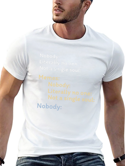 Camiseta Negra Estampada - Meme Divertido