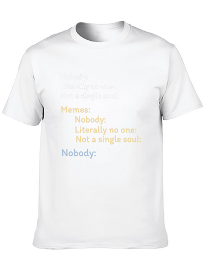 Camiseta Negra Estampada - Meme Divertido