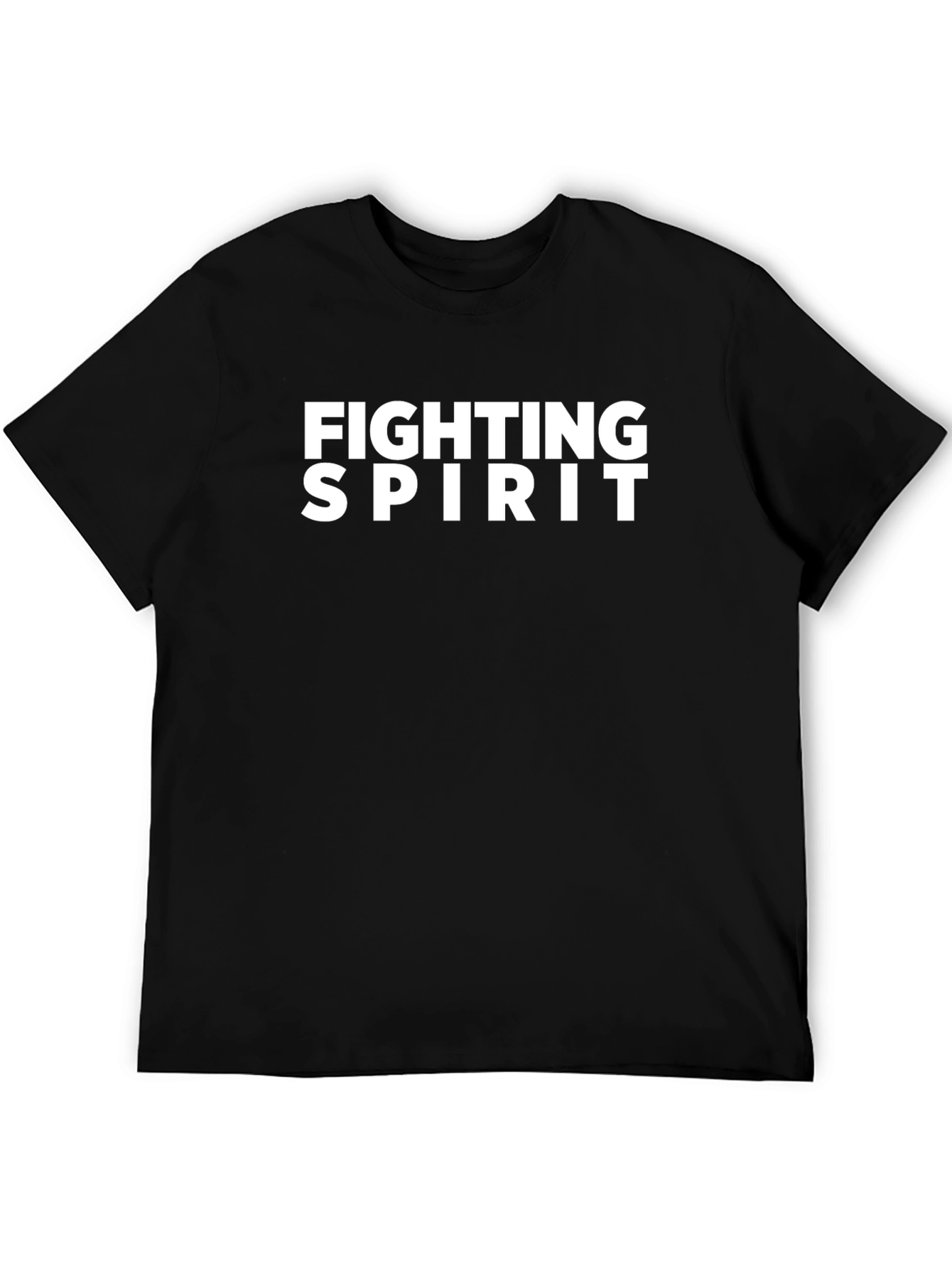 Camiseta Negra Espíritu de Lucha para Hombre