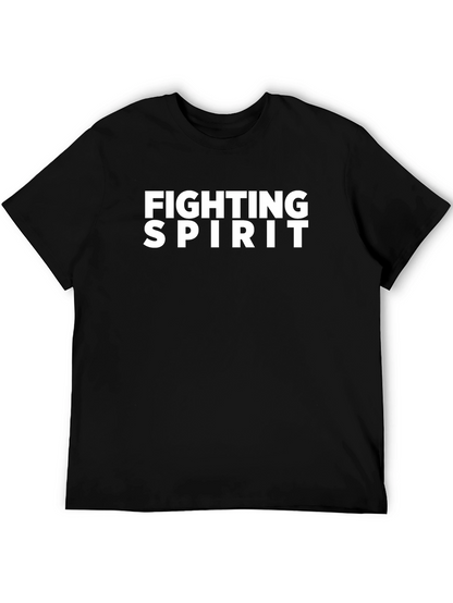Camiseta Negra Espíritu de Lucha para Hombre