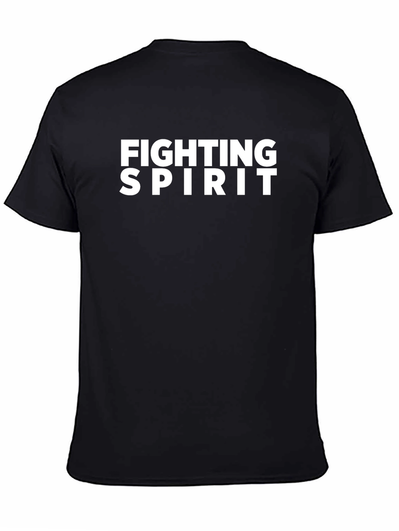 Camiseta Negra Espíritu de Lucha para Hombre