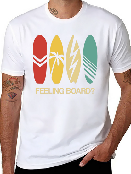 Camiseta Negra Estampada Feeling Board?