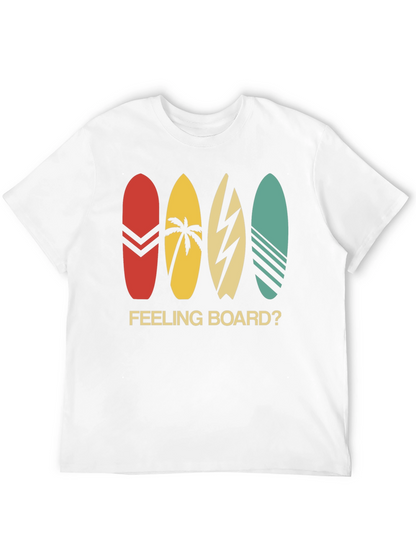 Camiseta Negra Estampada Feeling Board?