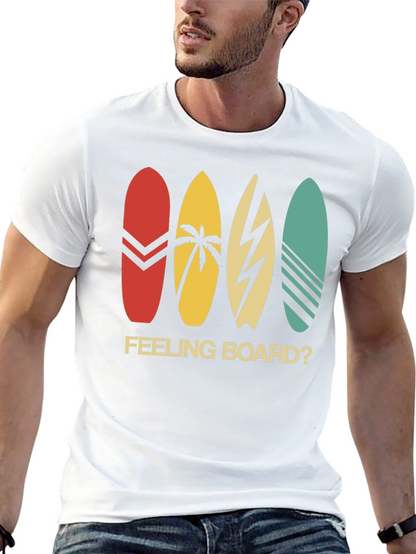 Camiseta Negra Estampada Feeling Board?