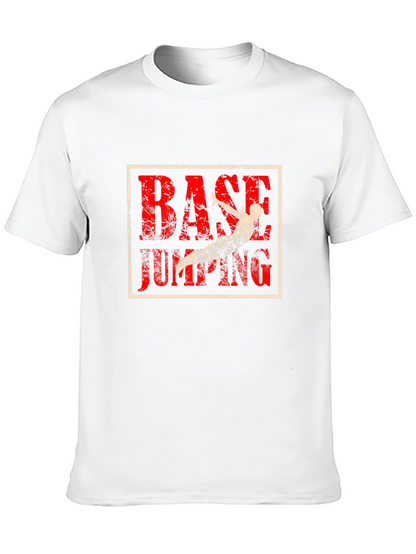 Camiseta Negra con Diseño de Salto BASE