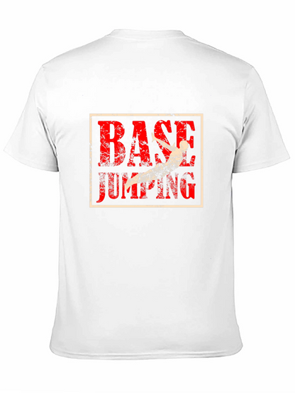 Camiseta Negra con Diseño de Salto BASE