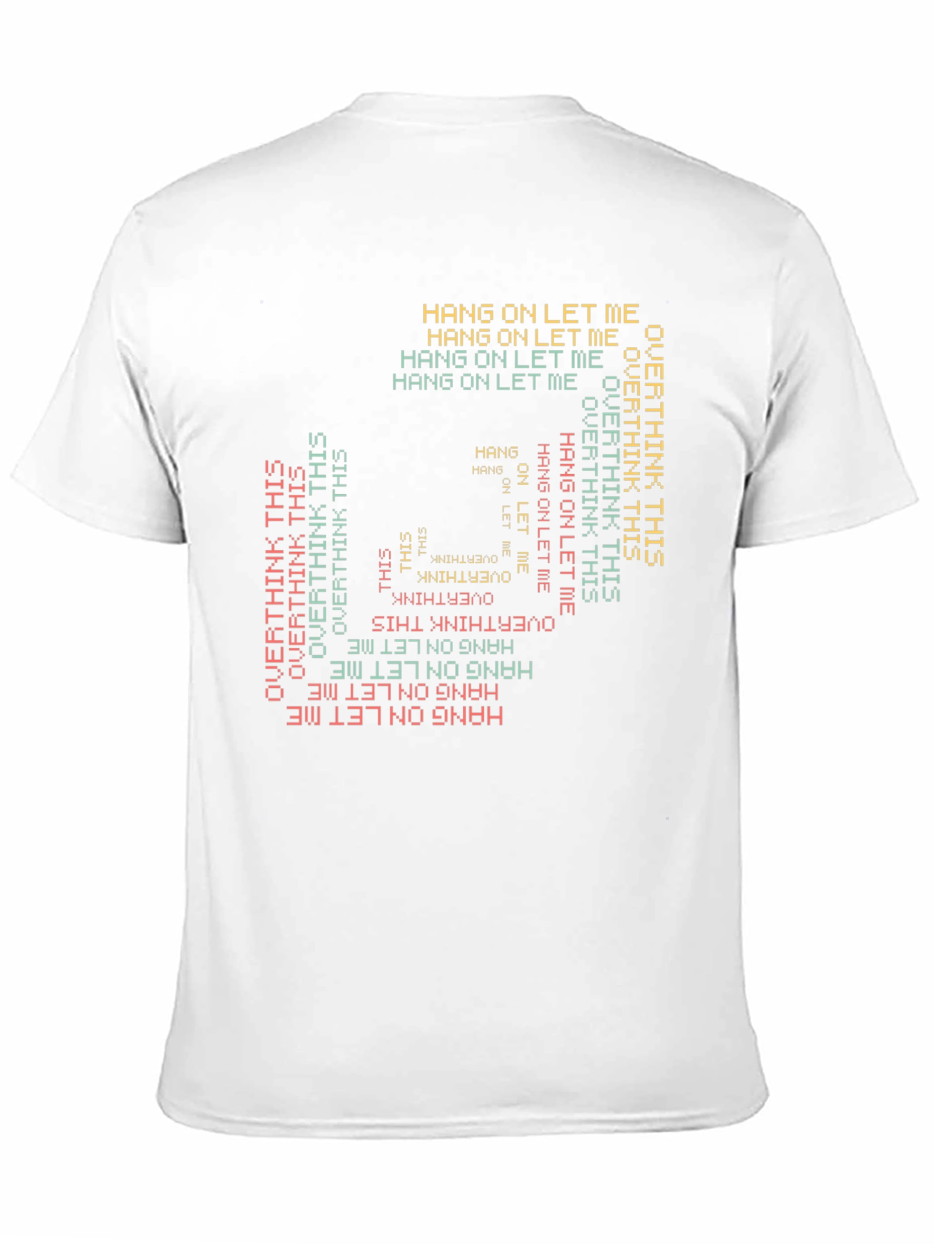 Camiseta Negra Estampada: Hang On Overthink