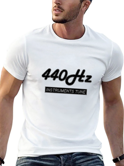 Camiseta Negra 440 Hz para Músicos