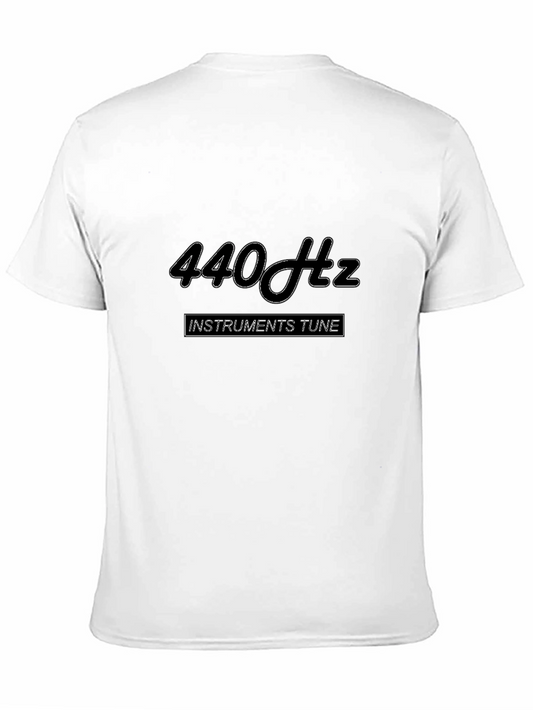 Camiseta Negra 440 Hz para Músicos