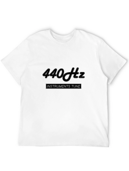 Camiseta Negra 440 Hz para Músicos
