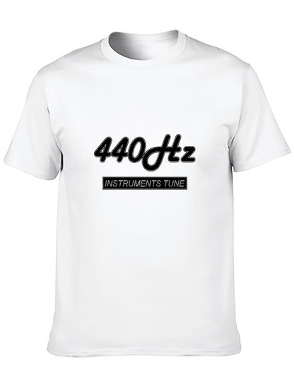 Camiseta Negra 440 Hz para Músicos
