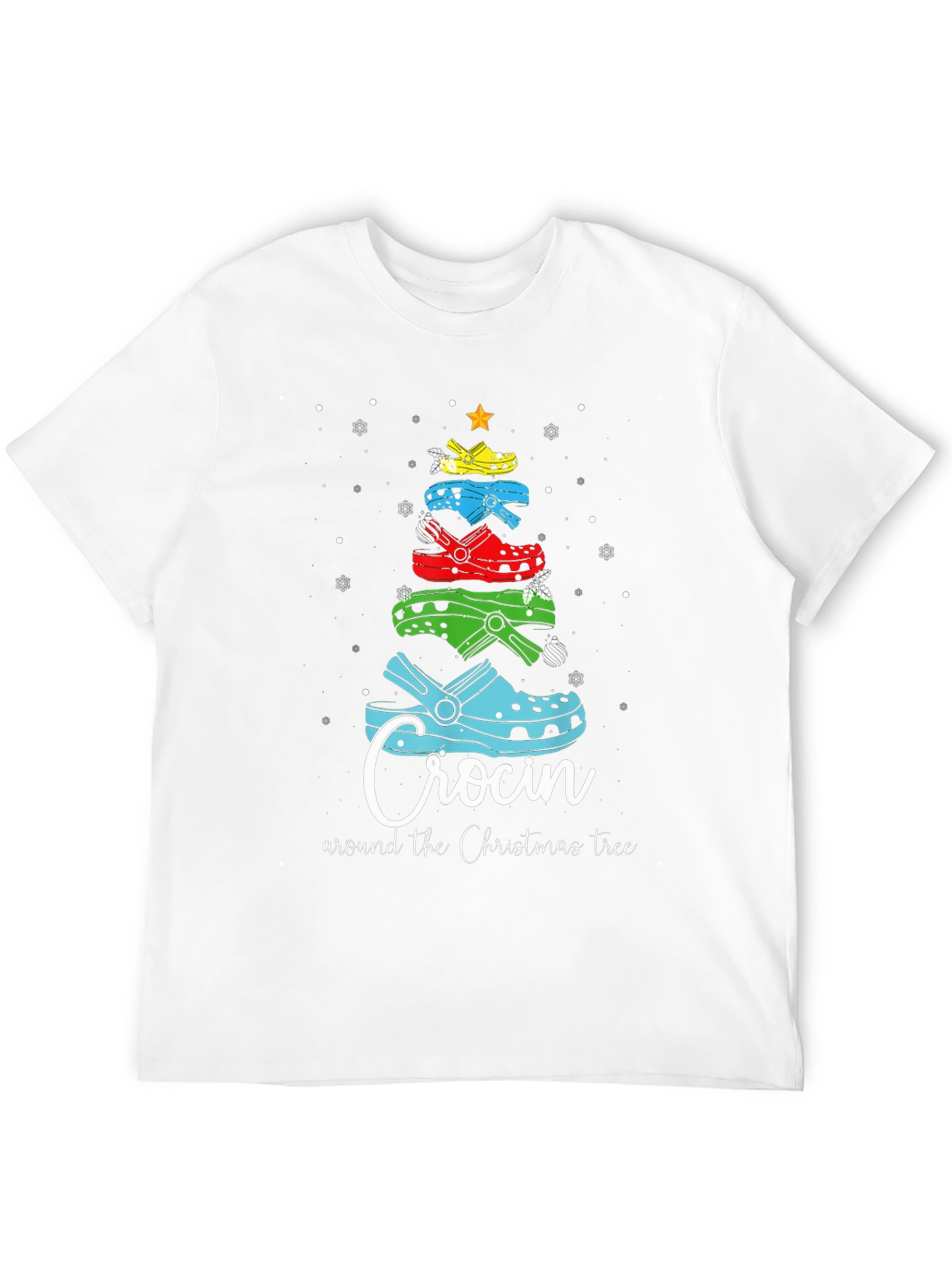 Camiseta Navideña Crocin Around the Christmas Tree
