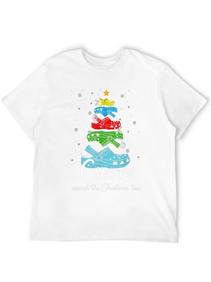 Camiseta Navideña Crocin Around the Christmas Tree