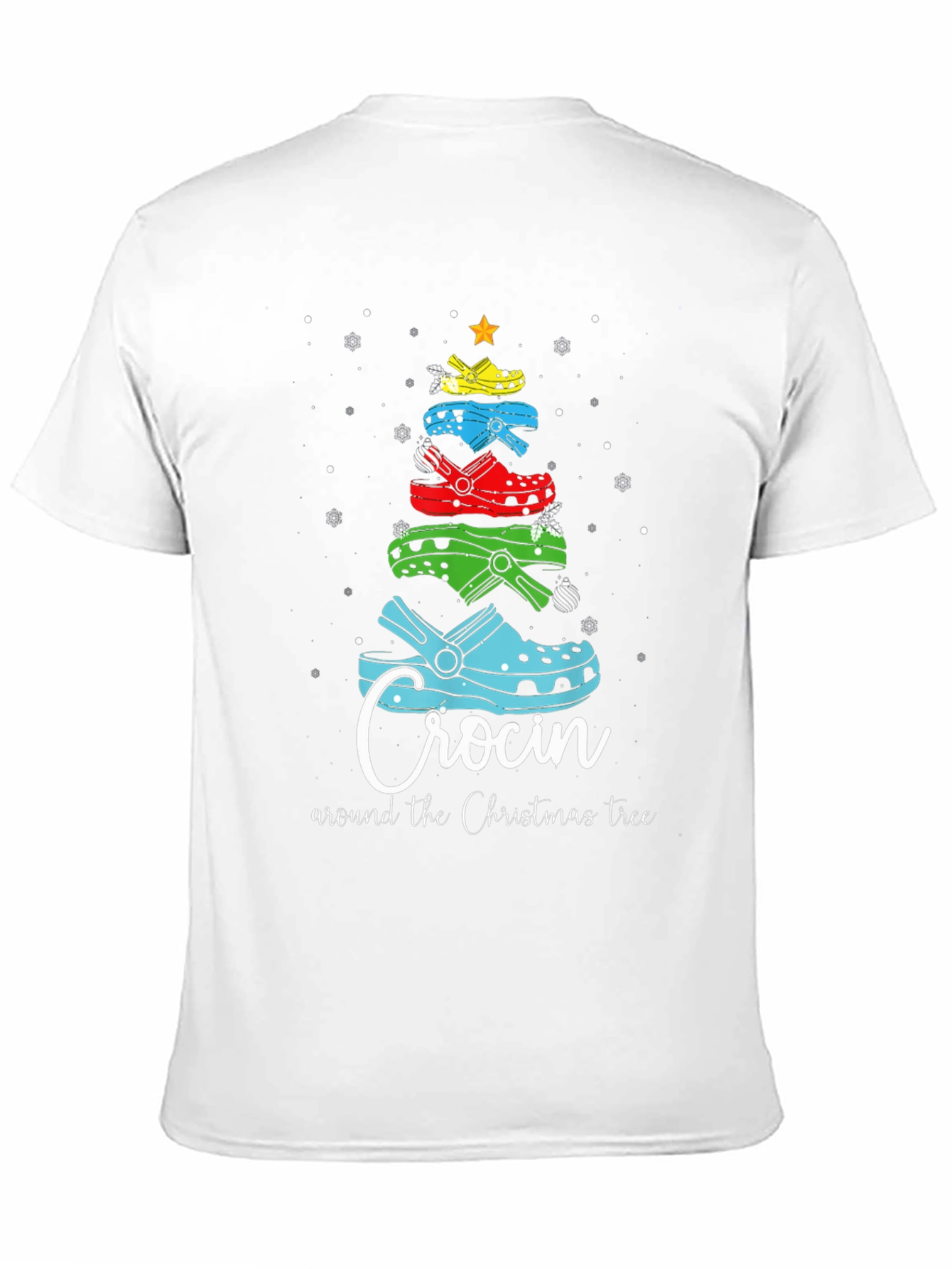 Camiseta Navideña Crocin Around the Christmas Tree