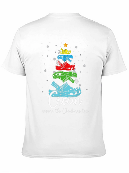 Camiseta Navideña Crocin Around the Christmas Tree