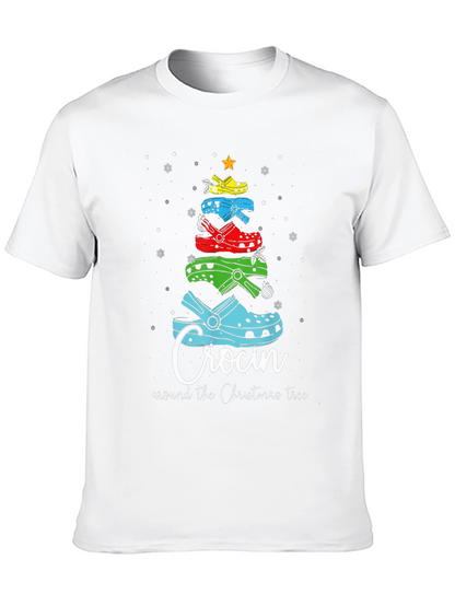 Camiseta Navideña Crocin Around the Christmas Tree