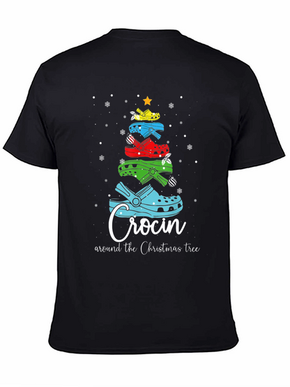 Camiseta Navideña Crocin Around the Christmas Tree