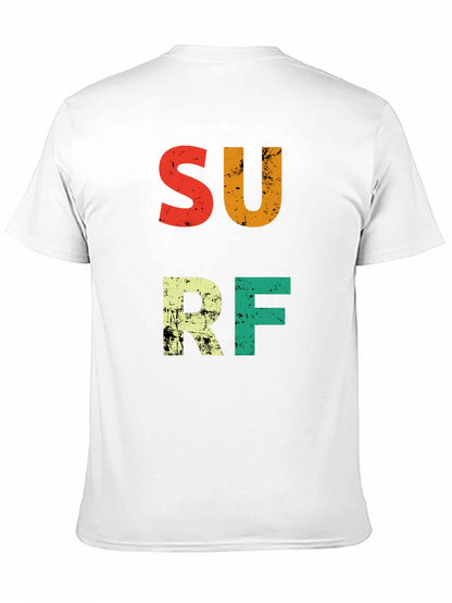 Camiseta Surf Retro de Algodón para Hombre